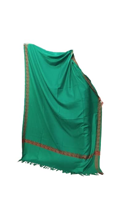 kashmir handloom and handicraft mens green lohi shawl-picture-19