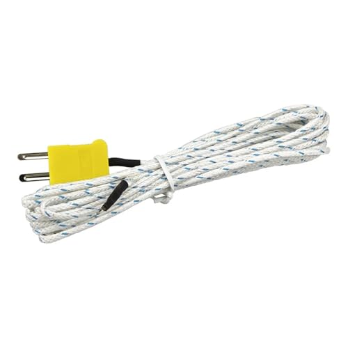 Sensor de temperatura tipo K con cabezal de conexión y 3m de cable