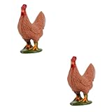 Modèle de poulet de simulation - adapté pour le placer dans votre ferme ou votre cour pour créer un style campagnard, vivant et unique, décor agritainment