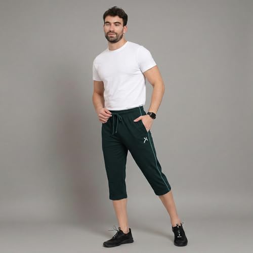 Image of Amul Comfy Men's Cotton Rich Solid Capri