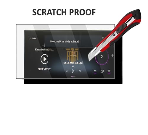 Image of Screen Guard For TATA CURVV EV 10.25 Inch Infotainment System + Instrument Cluster + Steering + AC Control Guard / 2024 Curvv.EV Accomplished & Accomplished+S Display Guard Accessories [Not Tempered Glass] 10.25 inch