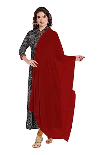 DUPATTA FASHION Chiffon Dupatta/Scarf Lightweight Soft Sheer Long Head Wrap Solid AllSeason Head Scarf Breathable(15081149)