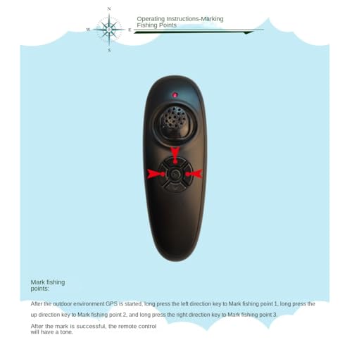 Kit de télécommande de bateau GPS pour la pêche de carpe longue distance