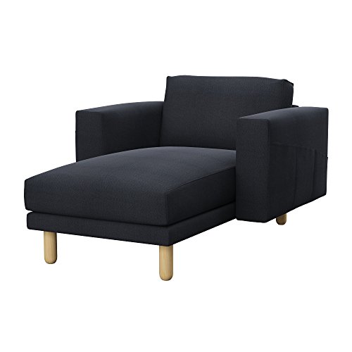 Soferia - IKEA NORSBORG Funda para chaiselongue, Classic Steel