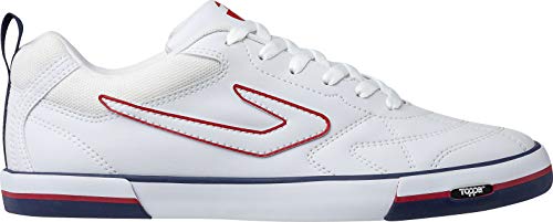 Tênis Dominator LE, Topper, Masculino, Branco/Vermelho, 39