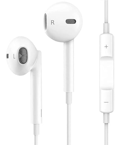 EvoMart Ecouteurs Filaire pour iPhone 14/14 Pro/13/13 Pro/12/12Pro/11 Pro Max/SE/XS Max/X/8/7,...