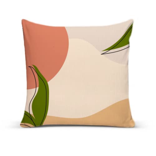 Almofada Para Sofá Sala Cama Quarto 30x30 Cheia Com Capa Cor:Boho...