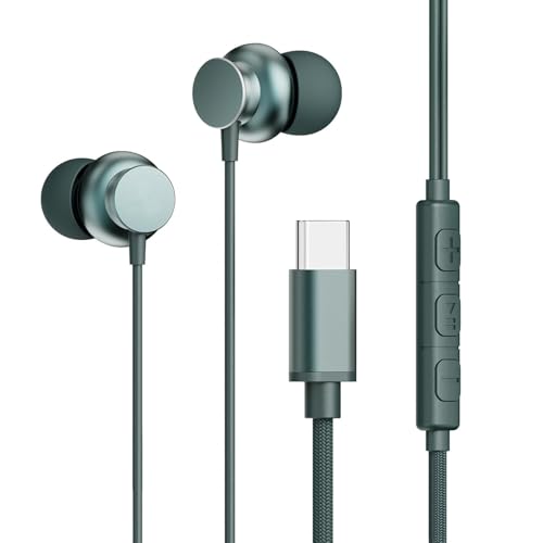 Image of Type-C Earphones for One-Plus 13s / 13 s Earphones Original Like Wired in-Ear Headphones Stereo Deep Bass Headset Earbud with Type-C Audio Jack, Mic (C106-4, Multi)