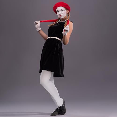 8 Pairs Opaque Solid Colored Tights Set 8 Halloween Colors Women's 80 Denier Soft High Waist Footed Pantyhose3