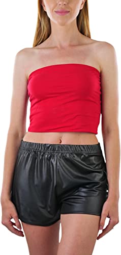 Image of ToBeInStyle Women's Cotton-Spandex Blend Stretchy Tube Top