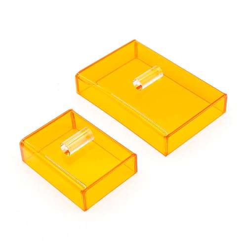 Image of Dental Curing Light Protector Box Orange Ultraviolet Shield Cover Box with 2 Size (Small)