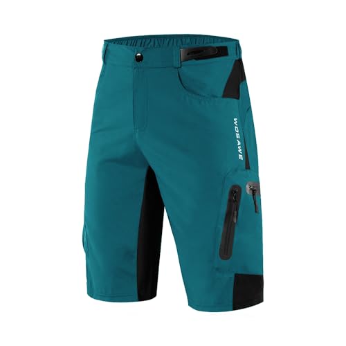 Culotte Ciclismo Hombre,Pantalones Cortos de Cicli Pantalones Cortos Motocross Racing Moto MTB Downhill Bicicleta Mountain Bike Pantalones Cortos de Verano(BL132-Q,4X-Large)