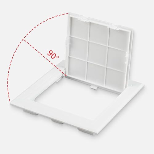 Panel de acceso para paneles de yeso de 6x6 pulgadas con puerta abatible de plástico ABS 4