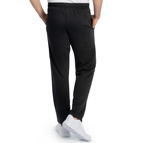 Image of Fruit of the Loom EverSoft Fleece Open Bottom Sweatpants with Pockets