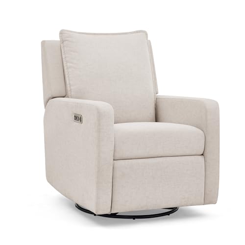 Image of babyGap Harlowe Power Recliner with USB-A and Type-C Ports by Delta Children - Greenguard Gold Certified – Stain-Resistant Performance Fabric is Oeko-TEX Standard 100 Certified, Sand