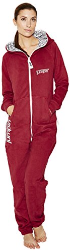 Jumpin Erwachsene Jumpsuit Original, Burgundy, Burgunderfarben, S, 10002