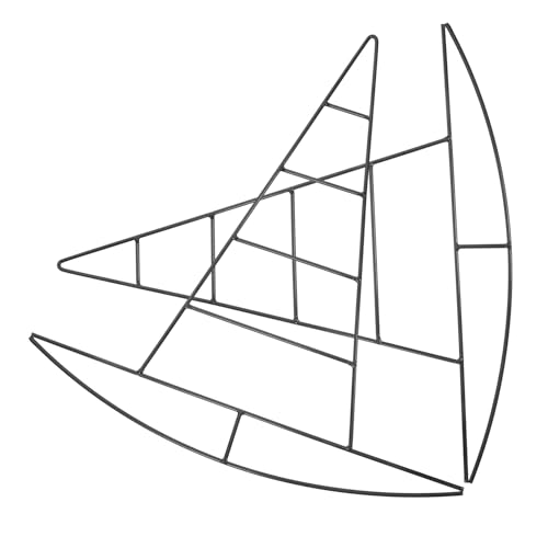 Cabilock DIY Craft Wreath Wire Frame 2pcs Metal Witch Hat Wreath Frame Hanging Decor Festive Party Accessory