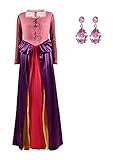 Occipa Sanderson Sisters Costumes Women Sarah Sanderson Costume Mary Winifred Cosplay Dress Cape Full Set for Halloween US Size (Sarah, XX-Large)