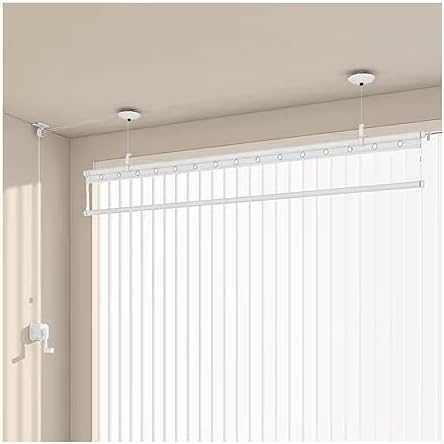 Ceiling Drying Rack Single Pole Manual Lifting Hanger Floating Window Clothes Hanger Manual Lifting Pole Clothes Hanger Balcony Clothes Hanger Quilt Drying Hanger for Balcony, B