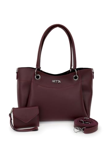 Bolsa feminina tiracolo média Retta (Vinho)