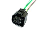 4Pin for Mercedes-Benz Volvo BMW 3 Series 5 Series 7 Series X5 X6 X1 Z4 N52 N54 N55 Electronic Water Pump Harness Connector Plug