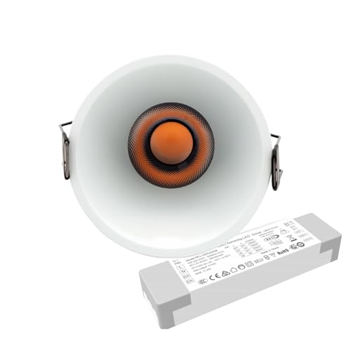 EKEY LUMENMEISTER EDGE-LE-W-12-TW Tunable White (HCL) reflektor punktowy do zabudowy w zestawie ze sterownikiem AIDimming PE-L12DCA DALI-2 DT8 LED (prąd stały)