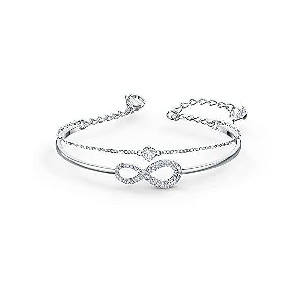 SWAROVSKI Women's Infinity Crystal Jewelry Collections, Rhodium & Rose Gold Tone Finish