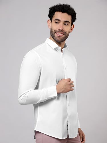 Image of Beyoung Cotton Plain Regular Fit Shirt for Men | Full Sleeve | Formal Shirt | Classic Collar Cotton