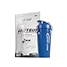 Produktbild 1kg Best Body Nutrition Gourmet 4 Komponenten Protein Eiweißshake - Set inkl. Protein Shaker/Gratiszugabe (Blackberry Yoghurt, Best Body Shaker - Blau)