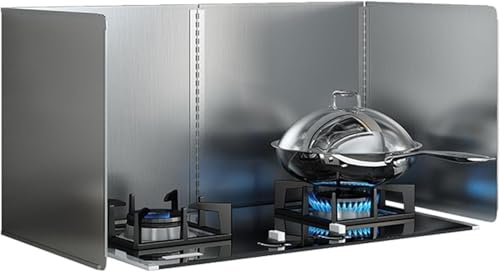 Pantalla antisalpicaduras de aceite con paneles plegables y antiadherentes 2