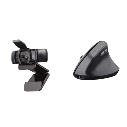 Logitech C920s HD Pro excellence visuelle et souris sans fil Trust Yuno