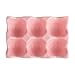 YARNOW Ceramiczne 6 kubków taca na jajka uchwyt porcelanowy pół tuziny pojemnik na jajka do lodówki lodówki na blat kuchenny przechowywanie różowy)