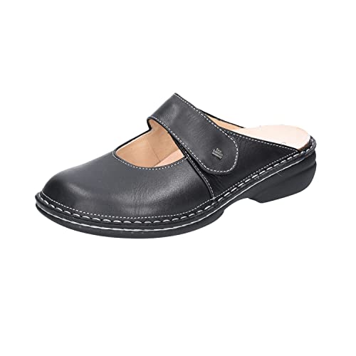 Finn Comfort Stanford, Damen Clogs, Schwarz (Schwarz), 38 EU