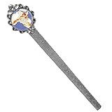 Multifonction : marque-page vintage en métal avec une règle avec graduations de 10 cm, vous apportant une sensation différente lors de la lecture.