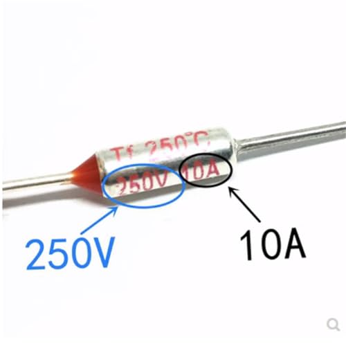 Fusible thermique 10A 250V résout les arrêts thermiques de 160C