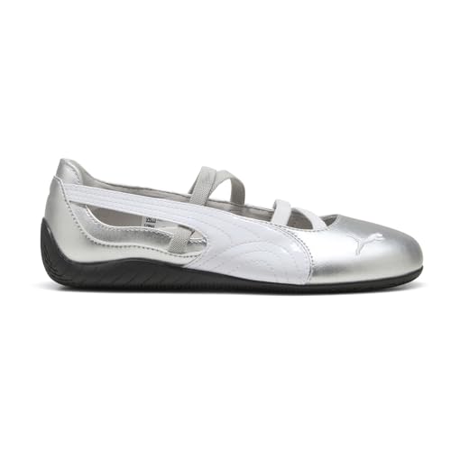 PUMA Womens Speedcat Metallic Ballet Flats Casual - Silver