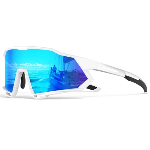 Image of Sport Polarized Sunglasses for Men and Women, Stylish and Lightweight Cycling Sunglasses with UV400 Protection