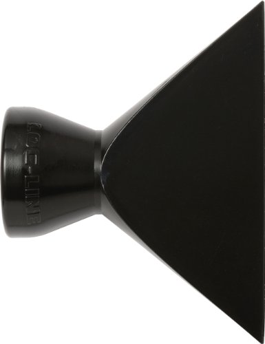 Loc-Line Coolant Hose Component, Black Acetal Copolymer, Flare Nozzle, 2-1/2