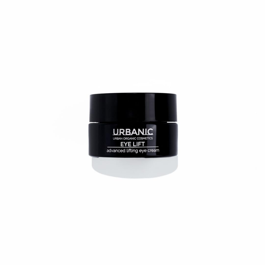 Crema Contorno de Ojos Antiarrugas URBANIC, Cafeína y Centella Asiática Eye Lift, Contorno de Ojos Ojeras y Bolsas 15 ml de producto, Iluminador Sin SLS, SLES y PEG