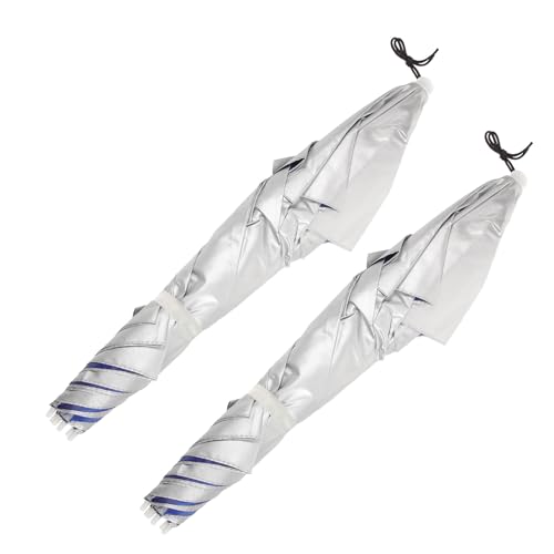 Chapeau de pêche double couche en tissu oxford argenté pliable pour femmes en voyage