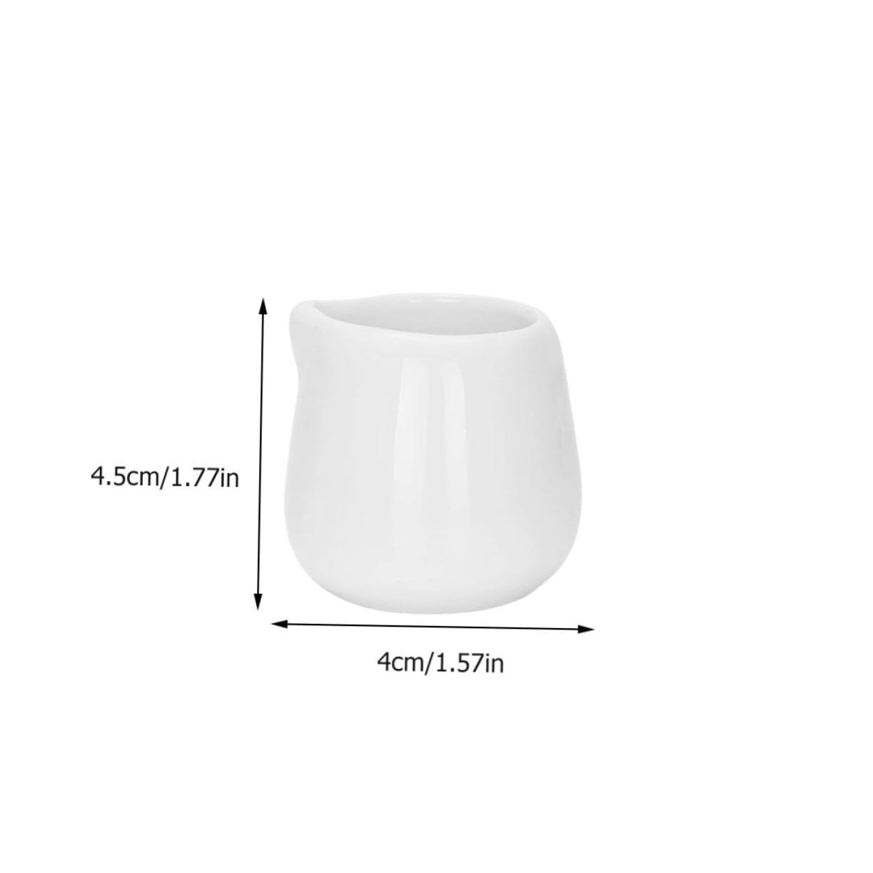 NAMOARLY 3pcs Ceramic Milk Jug Coffee Creamer Mini Milk Jug Cup Dispenser Coffee Sugar Cups Creamer Dispenser Coffee Syrup Dispenser Multipurpose Cups Milk Pitcher White Ceramics