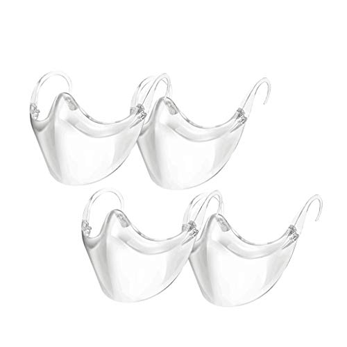 gazechimp Máscara Facial de Proteção Facial de Proteção Transparente com Expressão Visível - 3 pecas