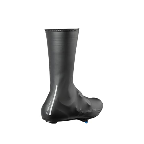 Cubierta para zapatillas de ciclismo Shimano, ajuste DUAL, impermeable, negro, talla S (37-39) miniatura 3