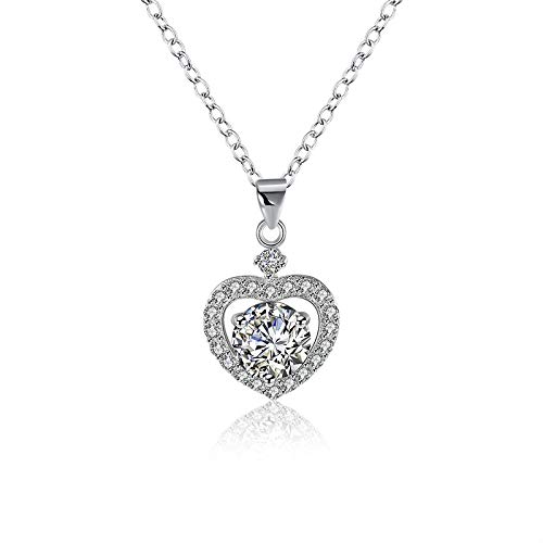 Collier argent S925 femme motif cœur pour sublimer vos tenues de tous les jours