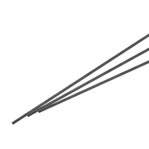uxcell 3パックのカーボンファイバーロッド 1.5mm x 150mm RCプレ ーンDIYツール ウィングチューブ クアッドコプターアームのサムネイル