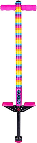 Flybar Foam Jolt Pogo Stick for Kids Age 5 and Up, Between 40 to 80 Pounds, Beginners Kids Pogo Stick for Boys and Girls (Rainbow)
