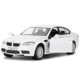 RMZ City Die-Casting Alloy Toy Car, 1/36 Scale M5 Model Car, Toy Car with Pull Back Function, Suitable for Collecting Decorative Model Toys, Car Gift for Boys and Girls (White)