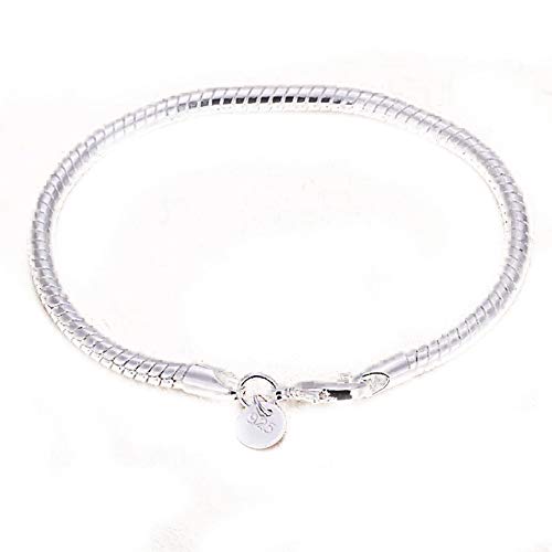 Pulabo - Bracciale a catena a forma di serpente in argento 925, creativo, utile e di alta qualità