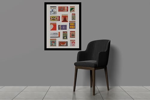Image of BLINKART Matchboxes Abstract Wall Art Painting Print Design | Aesthetic Wall Decor Photo Artwork Frame Decoration Hanging Home Bedroom Living Room Office Wall Decor | T005 | 13x10 Inches