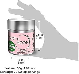 Matcha Moon Kyoto Uji Matcha Organic Cultivated No Pesticides No Additives Powder Organic Ceremonial Grade Japanese Matcha 30g